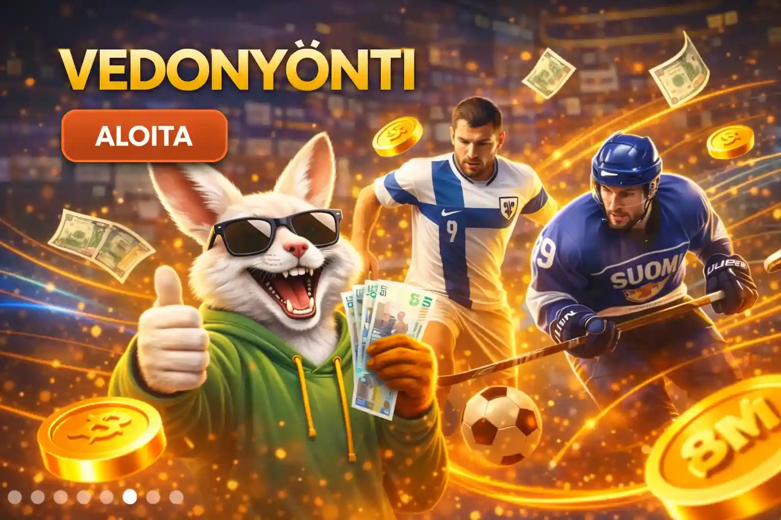 Kani tekee vedonlyöntiä ja seuraa jalkapalloa ja jääkiekkoa